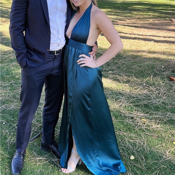 DEAR EMILIA UNDER MY SPELL MAXI DRESS PEACOCK - Picture 5 of 5